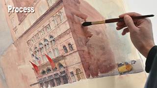 How I painted Carnegie Hall in Watercolor