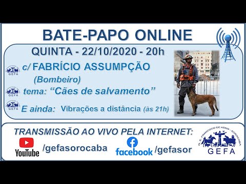 Assista: Bate-papo online - c/ FABR�?CIO ASSUMPÇÃO (22/10/2020)