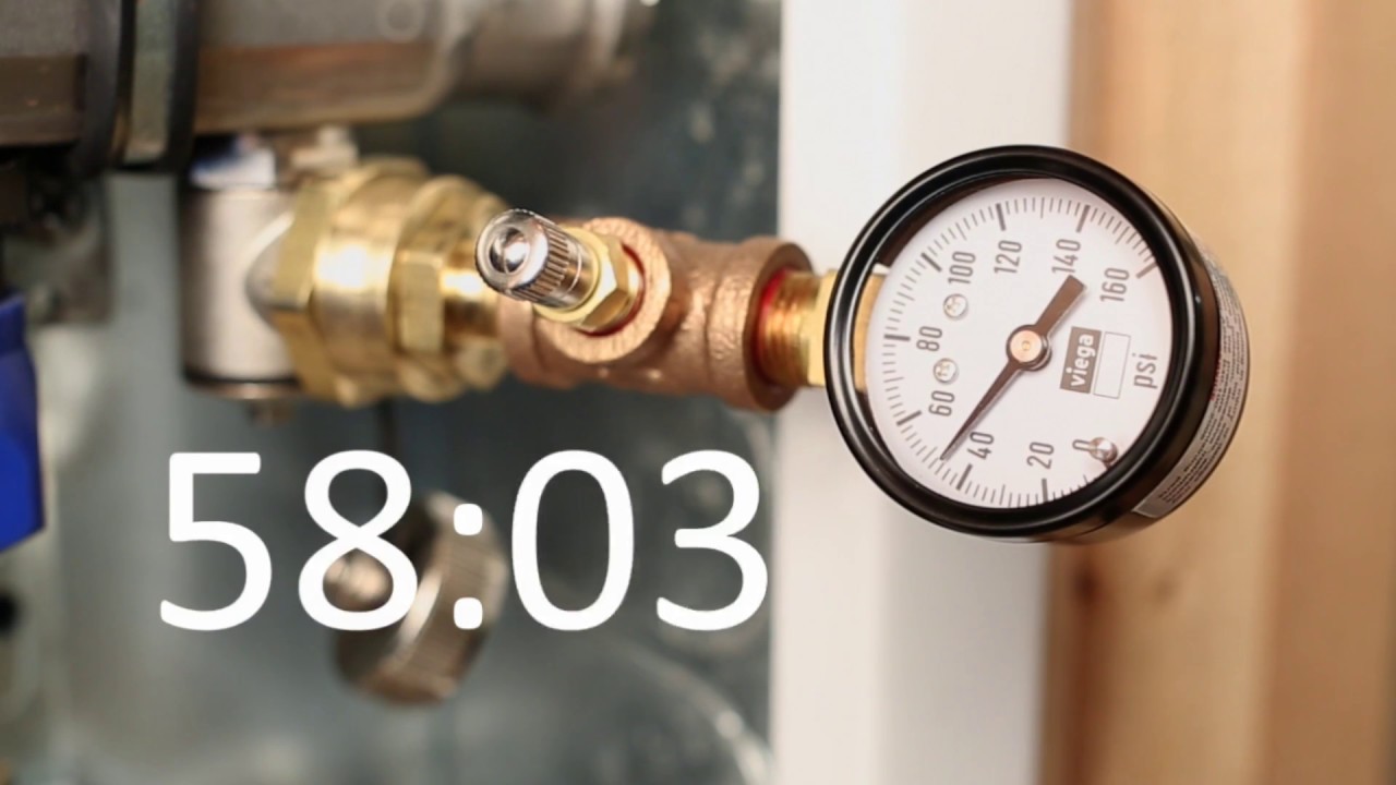 HOW TO PRESSURE TEST A RADIANT SYSTEM | Viega - YouTube