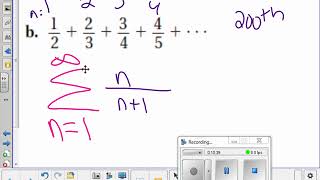 Series and Summation Notation 7.1 day 2 (Algebra 2)