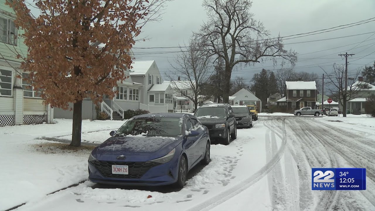 Overnight snowfall impacted morning commute across Massachusetts - YouTube