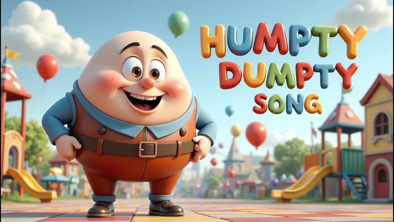 Humpty Dumpty Remix | Fun Kids Dance Song | 3D Animated Nursery Rhyme ...
