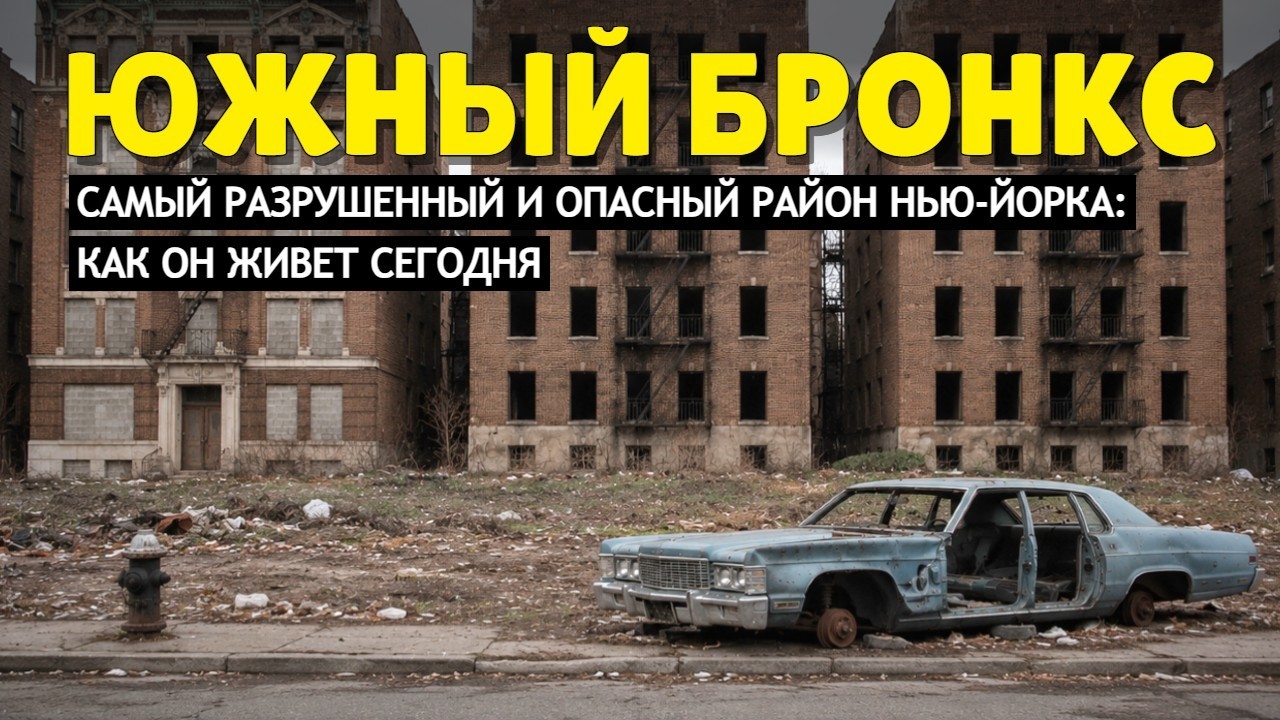 Самый разрушенный и опасный район Нью-Йорка | Как живет Южный Бронкс сегодня?