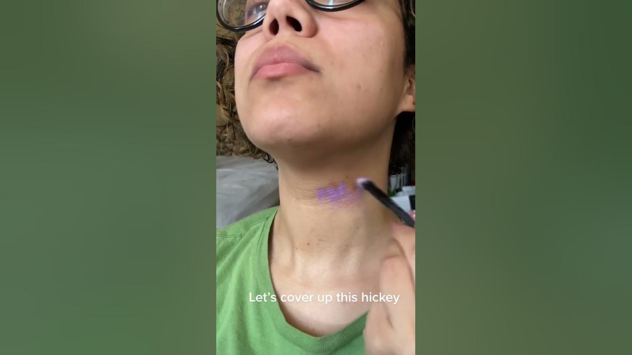 Covering up a hickey with color correction YouTube