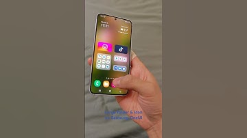 Thumbnail of Samsung OneUI tutorial: Create super-sized folders and icon for refreshing homescreen! #s23 #oneui6