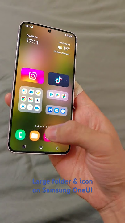 Samsung OneUI tutorial: Create super-sized folders and icon for refreshing homescreen! #s23 #oneui6