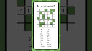 Logic Puzzle for Smart Minds #7x7 #9 #numberfillin