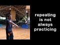 Poi practice philosophy: Repeating is not always practicing