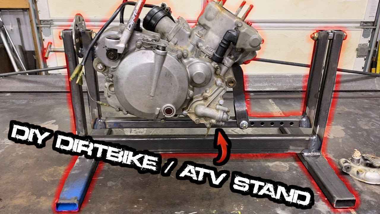 DIY DIRTBIKE ATV MOTOR STAND ONLY 40 YouTube diy-dirtbike-atv-motor-stand-only-40-youtube
