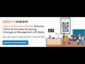 Peace of Mind for School:Effective visitor and volunteer Screening,Emergency Management with Splan