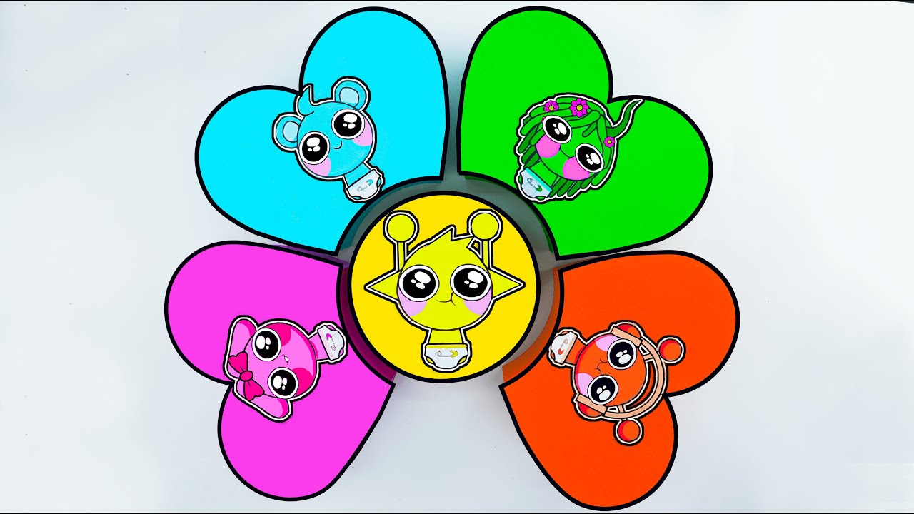 💖Paper DIY💖Incredibox COUPLE Love SPRUNKI with FLOWER SUS MOD Blind Box Unboxing | Blind Bag | ASMR