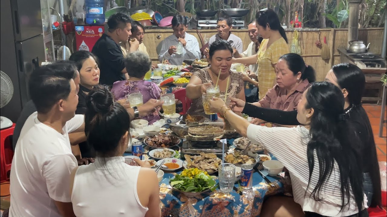 Vợ Chồng, Em Của Anh Chị Ba Chồng Từ Đài Loan Về Chơi, Nấu Đơn Sơ Các Món Ăn Ngon / NCMT 343