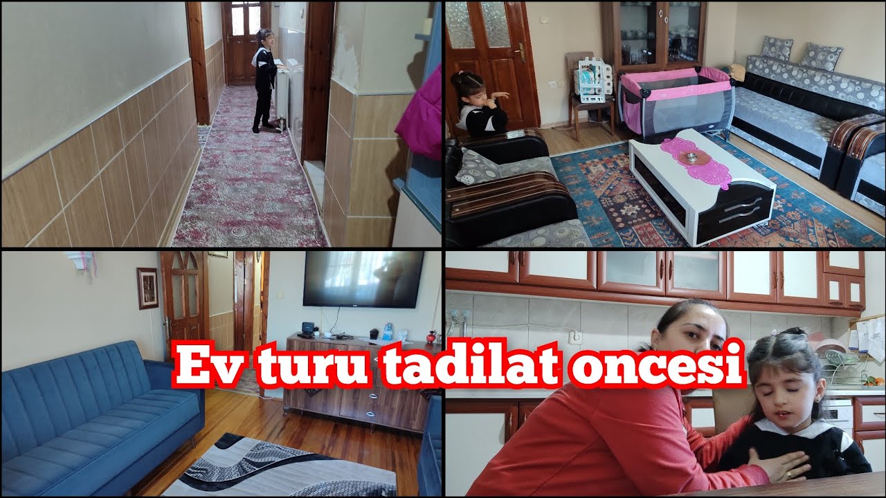 EV TURU✅BEKLENEN EV 🏡 TURU TADİLAT ONCESİ 4+1 #evturuvlog#temizlikvlog #cleaning #tadilat #vlog