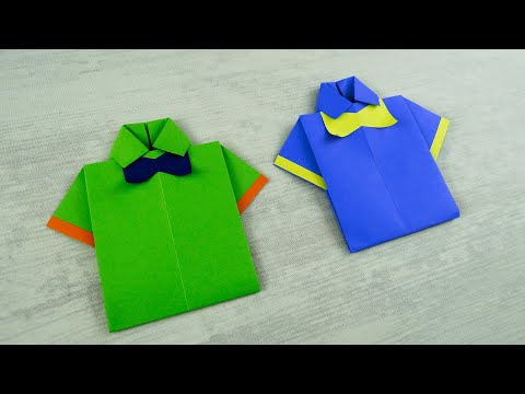 ФУТБОЛКА из Бумаги / Бумажные поделки / Оригами / Что сделать из бумаги