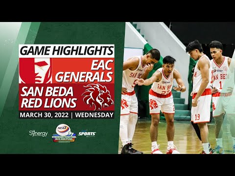 #NCAASeason97 GAME HIGHLIGHTS: San Beda Red Lions vs EAC Generals | March 30, 2022