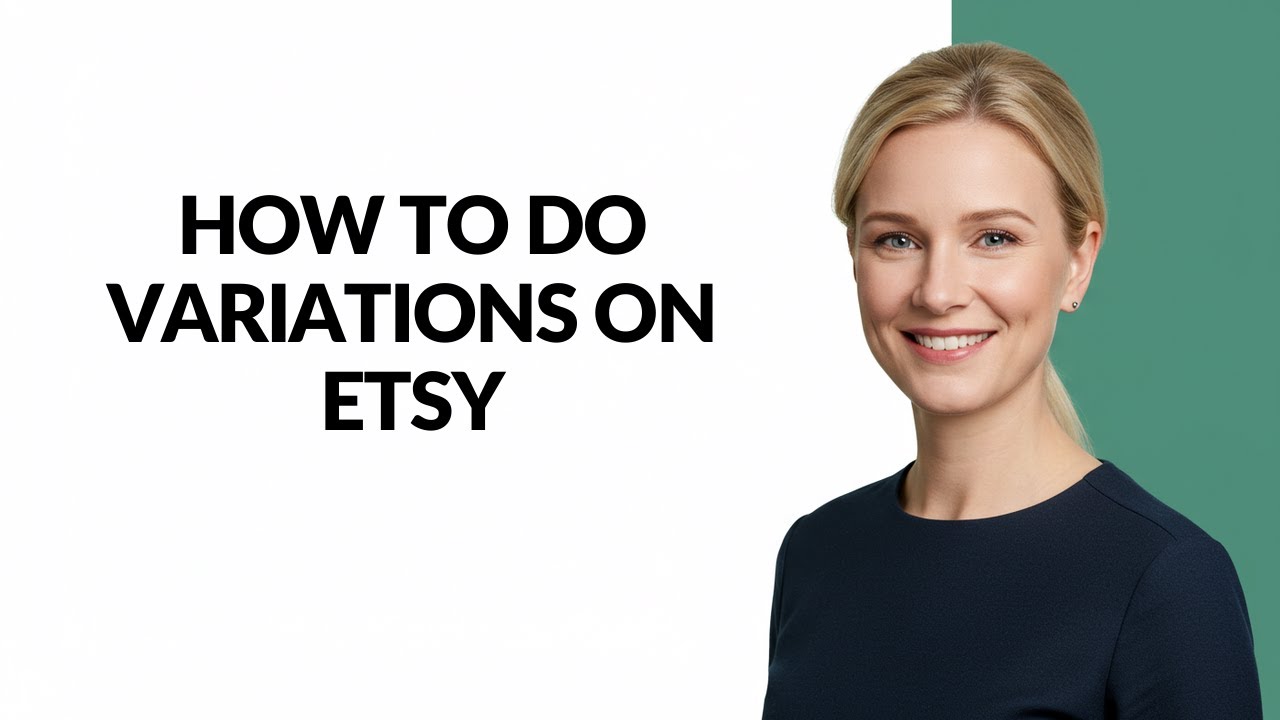 HOW TO DO VARIATIONS ON ETSY - Julia'sTutorials - YouTube