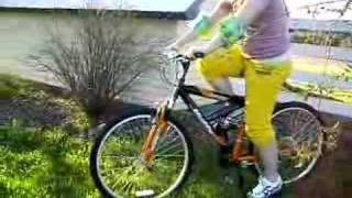 kendyls first time riding a bike!