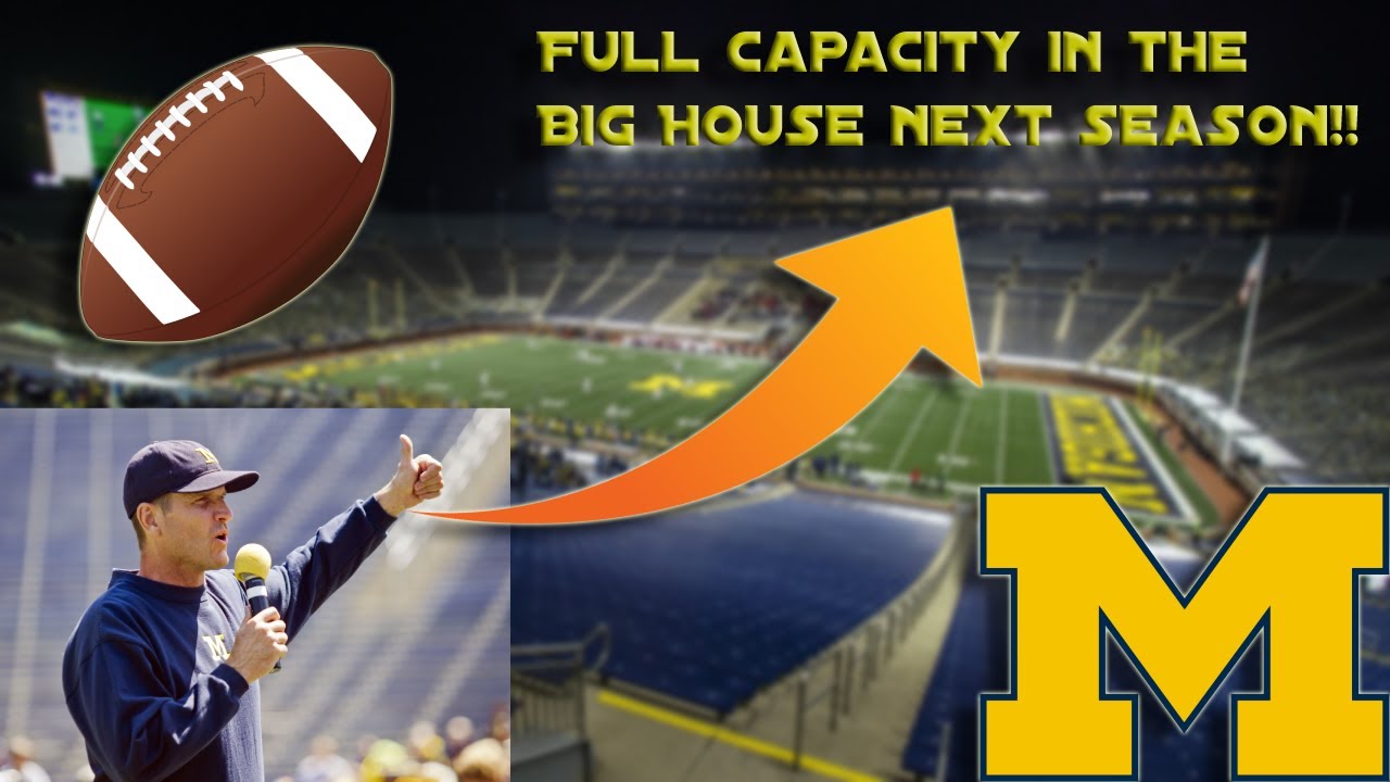 Michigan Football stadium will have FULL fan capacity next season!!