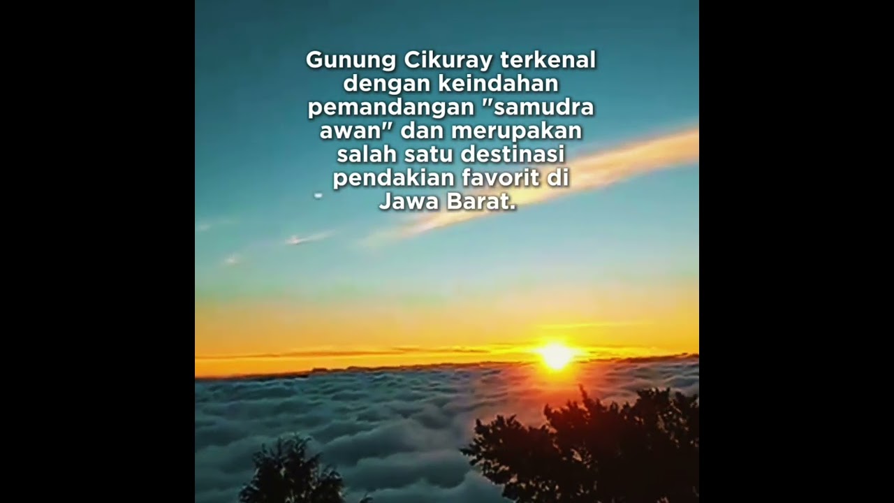 Sunrise Dipuncak gunung Cikuray. Garut#sunrise #gunungcikuray #camping #hiking #garut  #fyp 