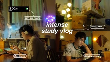 study vlog: intense productive week in medschool, waking up early to study