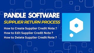 supplier credit note in pandal software | pandal software tutorial #pandal #bookkeeping screenshot 4