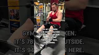 Gym With No AC Is Actually a Cheat Code 😤 #gymhumor #shorts