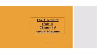 Chemistry: lecture 10: spectrum and origin of hydrogen spectrum:1st year