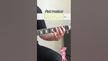 Pink Panther Guitar + Tabs #guitar #guitarlesson #guitarcover #stratocaster #guitartutorial #music
