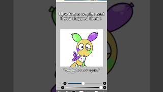 How Dandy's World toons would react if you slapped them! #dandysworld #dandysworldroblox