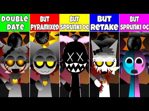 Sprunki Double Date – Sprunki OC x 2, Pyramixed & Retake All Repeat Fan Mod