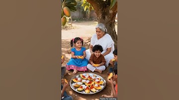 Grandmother saved the mango tree from drying up by watering it #ai #tree #save #mango