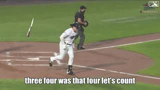 Bat Flip Review Luke Voit Moonshot In A Minor League Baseball Game Luke Voit Home Run