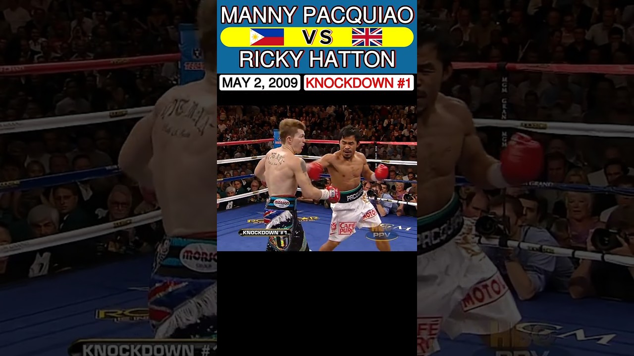 Manny Pacquiao 🇵🇭 VS 🇬🇧 Ricky Hatton | May 2, 2009 | KNOCKDOWN #1