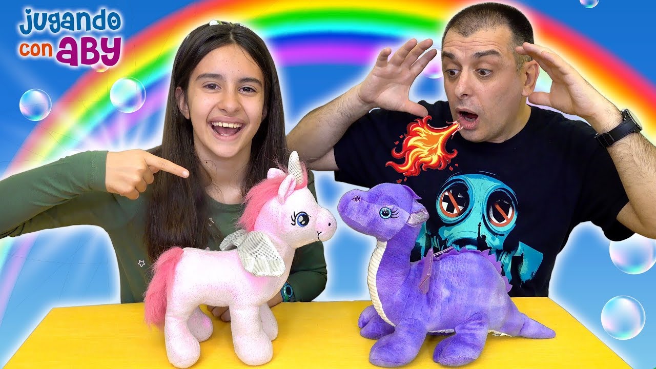 UNICORNIO vs DRAGÓN. Regalitos de unicornios bonitos y dragones molones