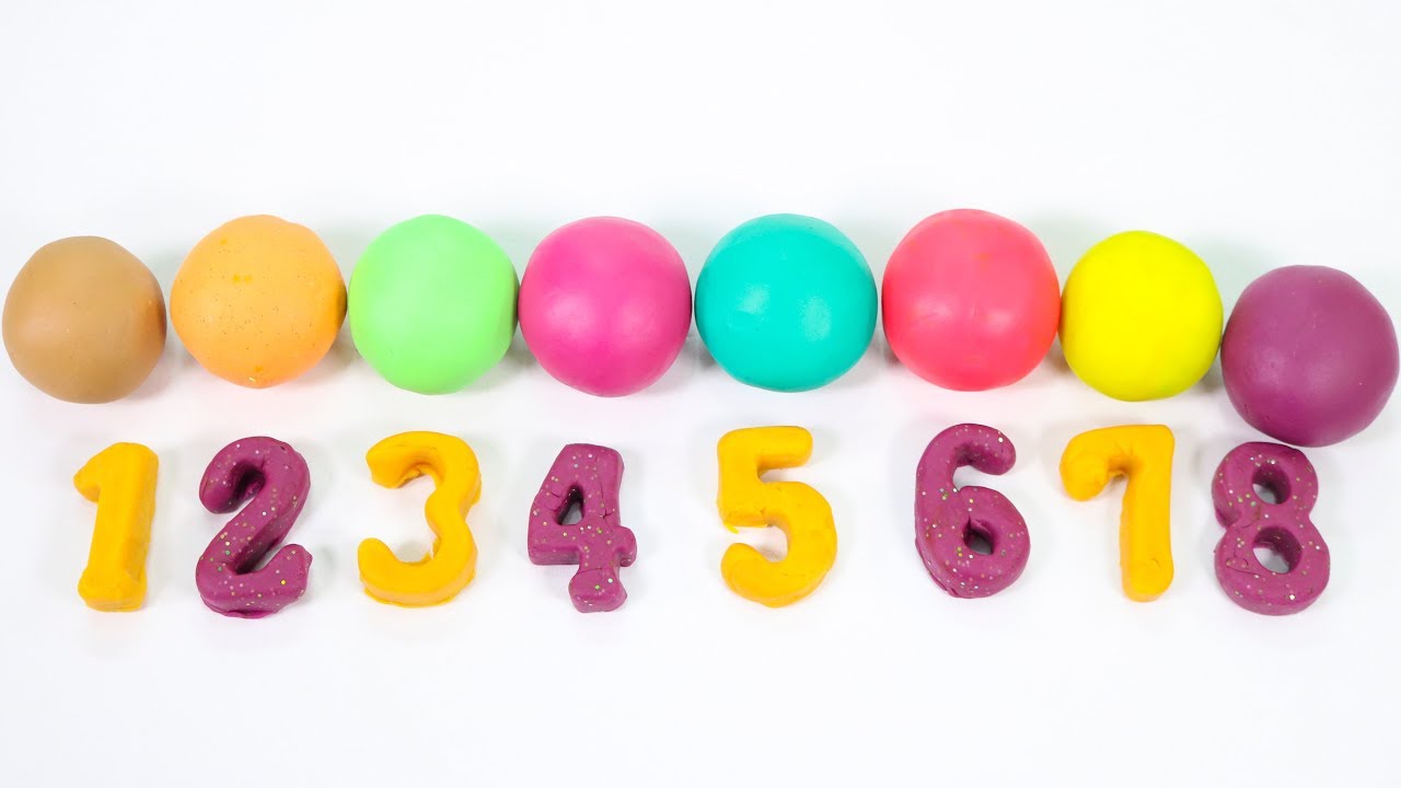 Play Doh Balls Molds with Numbers Molds Fun Play Doh Molds Creative