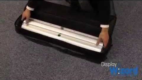 How To Put Up A Roller Banner Stand from Display Wizard (Telescopic Pole)