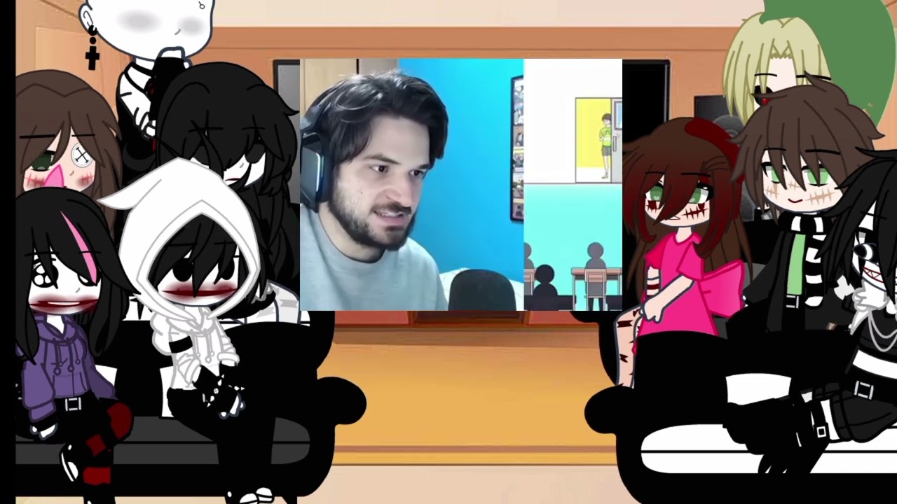 ||Creepypastas react to jazzghost|| [parte1] 