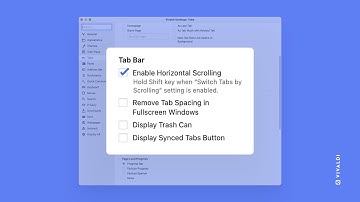 Scrollable Tabs in Vivaldi Browser