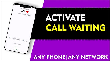 How to activate call waiting on android mobile | Call waiting ussd code