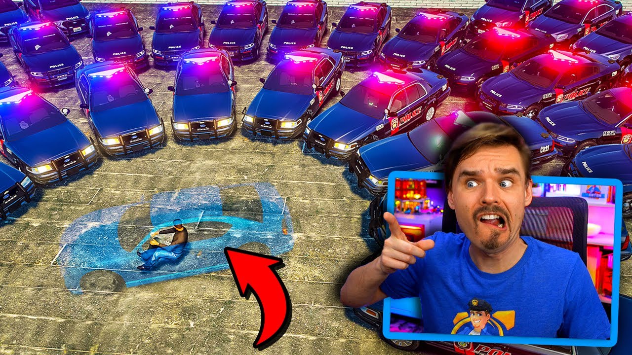In GTA 5.. INVISIBLE CAR disappeared! How do the cops find THAT?! (WTF