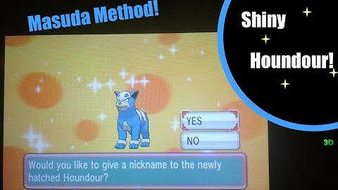 Shiny Houndour via Masuda Method! My First!