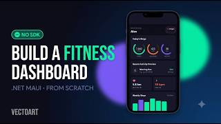 Build a Fitness Tracker UI in .NET MAUI — Arc Rings, Charts & Dark Theme (No SDK!)