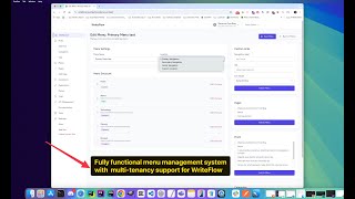 WriteFlow AI – Fully-Functional Menu Management with Multi-Tenancy | Laravel 12 + Livewire 3