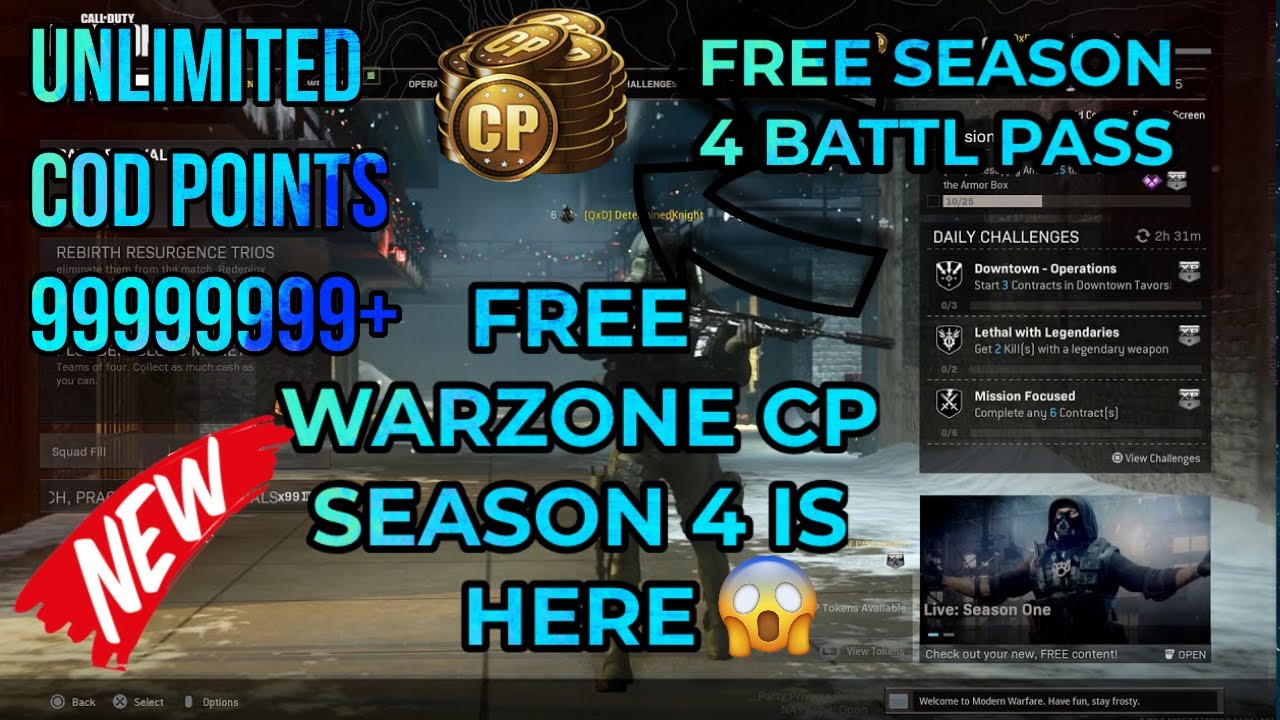 how to get cp in warzone
