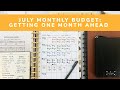 July Monthly Budget | Getting One Month Ahead