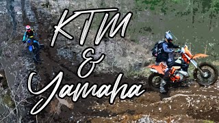 KTMs & Yamahas | Rippin' Through The SingleTrack | 250XCW  YZ250X