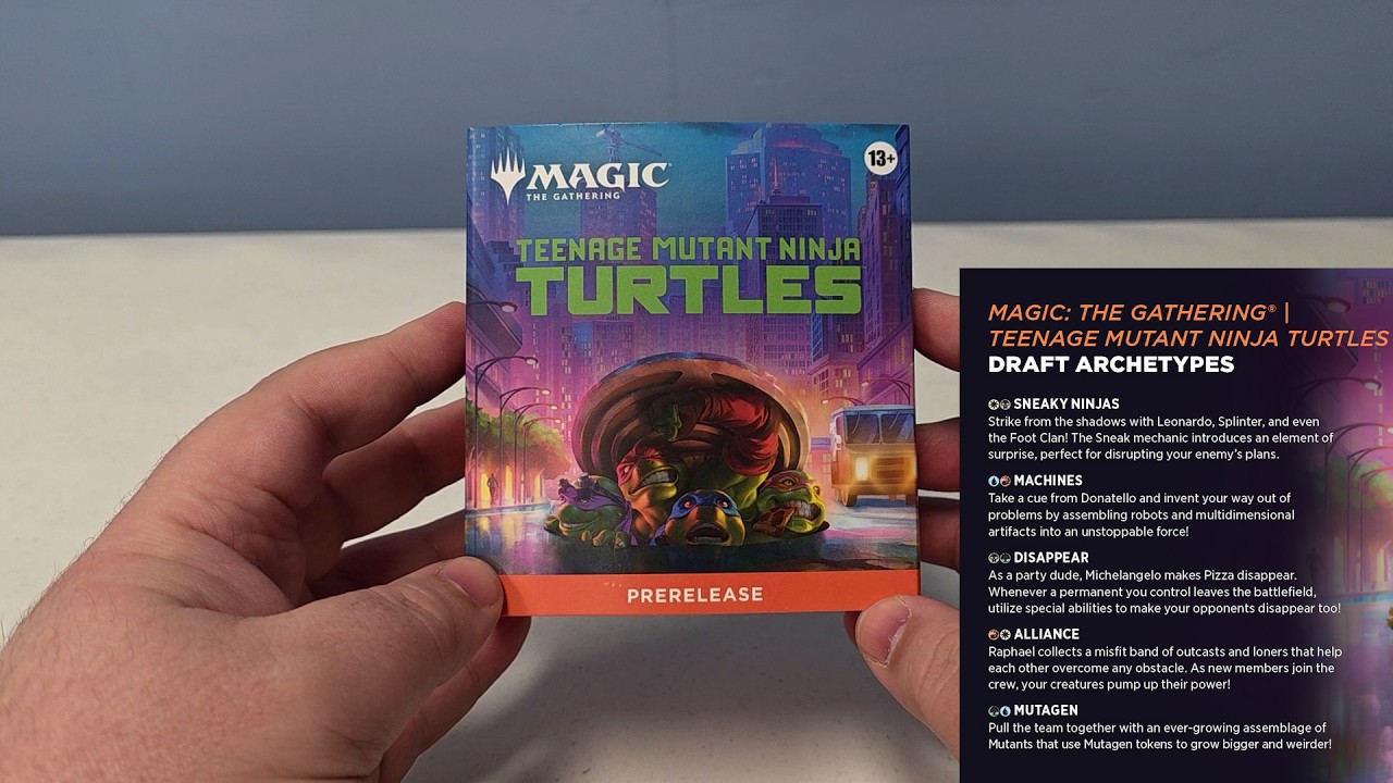 TMNT Prerelease Pack Opening and Build! My Limited Thoughts! Sneak Seems Great!