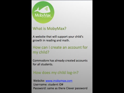 MobyMax Sign in Tutorial for Students