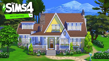 CRAFTERS FAMILY HOME 🧶🔨 | The Sims 4: Nifty Knitting | Speed Build (No CC)