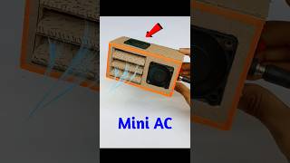 How to make mini AC at home from cardboard ? || DIY Air Conditioner कैसे बनाएं short ac cooler ?